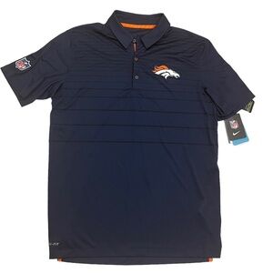 NFL Denver Broncos Nike Official On Field Apparel DriFit New with Tags Polo Tee